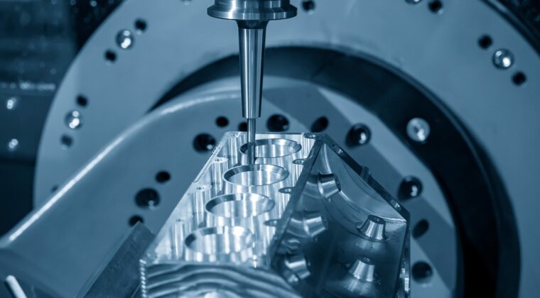 CNC tezgahında otomotiv parçalarının hassas işlenmesi.