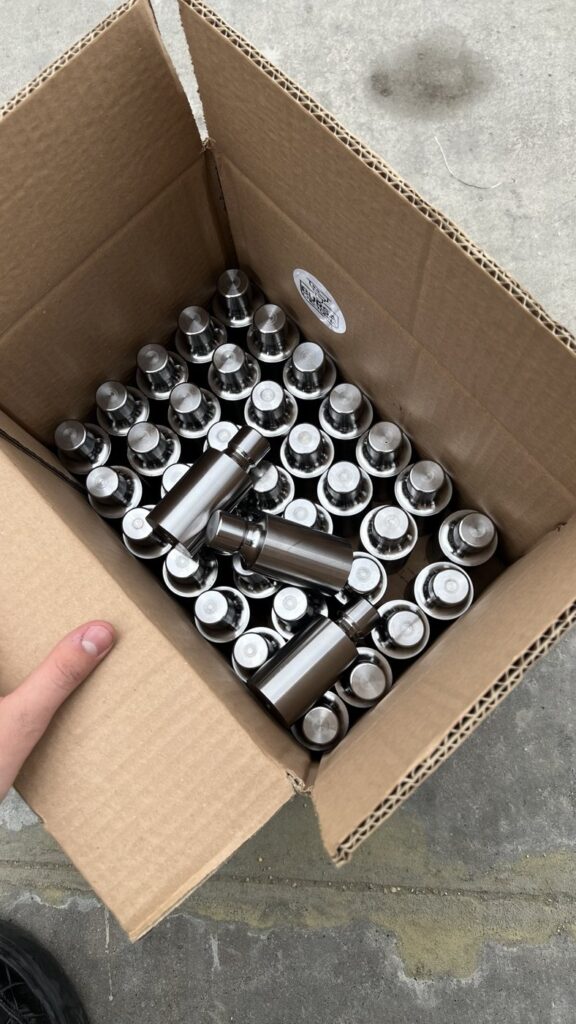 Kolide düzenli şekilde paketlenmiş seri üretim özel kalıp maçaları – Bursa talaşlı imalat